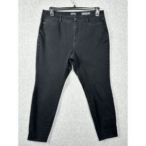 J Jill Legging Jeans Womens 14 Premium Flex High Rise Black Denim